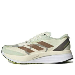 adidas �A�f�B�_�X �����Y �X�j�[�J�[ �yadidas Adizero Boston 11 Shanghai Marathon 'White Green' ID4443�z �T�C�Y US_5.5(23.5cm)