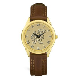 ジャーディン メンズ 腕時計 アクセサリー Florida Gators Medallion Leather Wristwatch Gold/Brown