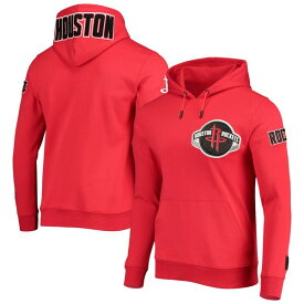 プロスタンダード メンズ パーカー・スウェットシャツ アウター Houston Rockets Pro Standard Chenille Team Pullover Hoodie Red