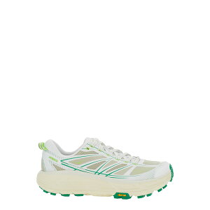 zJIlIl fB[X Xj[J[ V[Y 'mafate Speed 2' White Low Top Sneakers With Logo Patch On The Tongue And Contrasting Pull-tab At The Heel In Tech Fabric Unisex White