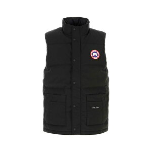 Ji_O[X Y WPbgu] AE^[ Black Polyester Blend Freestyle Sleeveless Down Jacket BLACKNOIR
