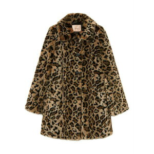 �c�C���Z�b�g ���f�B�[�X �R�[�g �A�E�^�[ Leopard-print faux-fur coat Brown