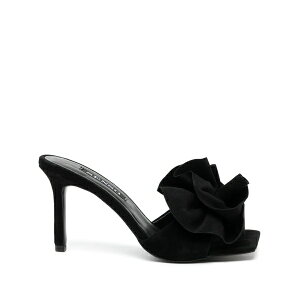 �Z���\�[ ���f�B�[�X �T���_�� �V���[�Y Harlow 100mm floral-appliqu䩘R mules Black