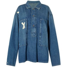 マルタンマルジェラ レディース シャツ トップス Maison Margiela Pull Over Denim Shirt Green