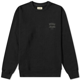 ヌーディージーンズ メンズ パーカー・スウェットシャツ アウター Nudie Frasse Logo Crew Sweat Black