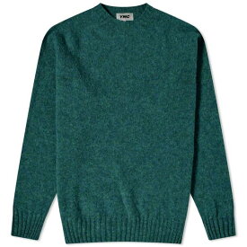 ワイエムシー メンズ ニット&セーター アウター YMC Suedehead Crew Neck Knit Green