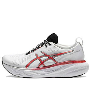 ASICS �A�V�b�N�X ���f�B�[�X �X�j�[�J�[ �y(WMNS) ASICS GEL-Nimbus 25 'White Classic Red' 1012B563-100�z �T�C�Y US_6.5(23.5cm)