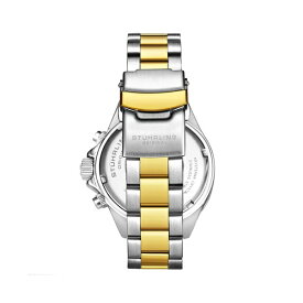 スターリング レディース 腕時計 アクセサリー Men's Chronograph Watch, Silver Case, Gold Toned Bezel, Grey Dial TT Silver And Gold Stainless Steel Bracelet Two Tone Stainless Steel