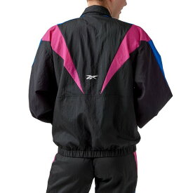 リーボック レディース ジャケット＆ブルゾン アウター Women's Back Vector Colorblocked Track Jacket Black/semi Proud Pink