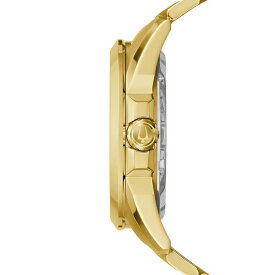 ブロバ レディース 腕時計 アクセサリー Men's Automatic Classic Sutton Gold-Tone Stainless Steel Bracelet Watch 46mm Gold-tone