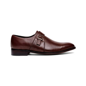 アンソニー ヴィア メンズ スニーカー シューズ Men's Roosevelt Single Monk Strap Shoes Medium Brown