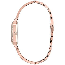 シチズン レディース 腕時計 アクセサリー Eco-Drive Women's Crystal Rose Gold-Tone Stainless Steel Bangle Watch 23mm Pink Gold-tone