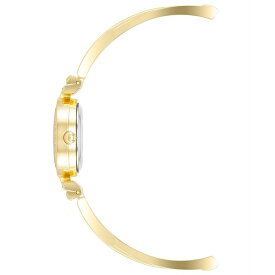 アンクライン レディース 腕時計 アクセサリー Women's Gold-Tone Alloy Bangle with Crystals Fashion Watch 24mm and Bracelet Set Gold-Tone