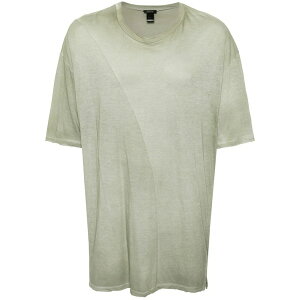 �A���@���g�� �����Y T�V���c �g�b�v�X Drop-shoulder m䩘Rlange t-shirt Green