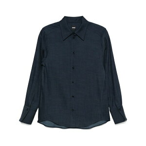 �{�X ���f�B�[�X �V���c �g�b�v�X Chambray shirt Blue