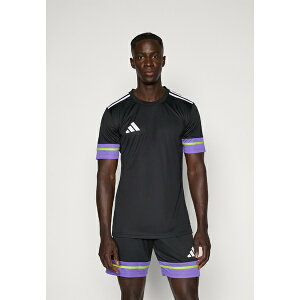 AfB_X Y Vc gbvX SQUADRA25 SHORT SLEEVE - Sports T-shirt - black/purple rush/semi solar slime