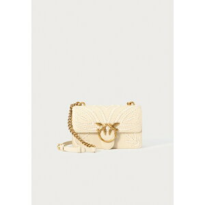 ピンコ レディース ショルダーバッグ バッグ LOVE ONE MINI - Cross body bag - bianco/antique gold