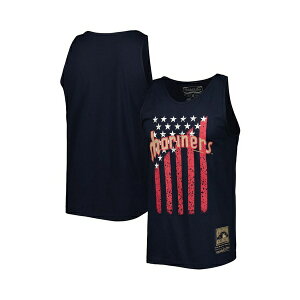 �~�b�`�F��&�l�X �����Y �V���c �g�b�v�X Men's Navy Seattle Mariners Cooperstown Collection Stars and Stripes Tank Top Navy