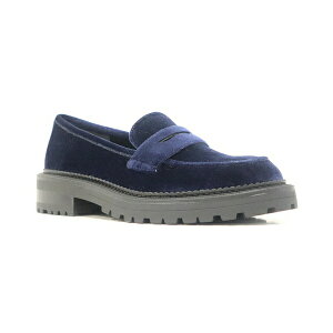 PlXR[ fB[X Xb|E[t@[ V[Y Women's Fatima Lug Sole Loafers Navy - Velvet