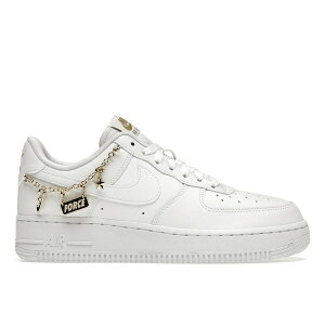 Nike �i�C�L ���f�B�[�X �X�j�[�J�[ �yNike Air Force 1 Low LX White Pendant (Women's)�z �T�C�Y US_5.5(22.5cm) White/White-Metallic Gold-Flat Gold