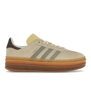 adidas �A�f�B�_�X ���f�B�[�X �X�j�[�J�[ �yadidas Gazelle Bold Warm Vanilla Silver Pebble (Women's)�z �T�C�Y US_8.5(25.5cm) Warm Vanilla/Silver Pebble/Earth Strata