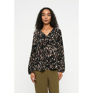 geC[ fB[X Vc gbvX PRINTED V NECK - Blouse - brown