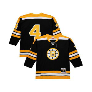 ミッチェル&ネス メンズ シャツ トップス Men's Bobby Orr Black Boston Bruins 1971-72 Power Play Jersey Black