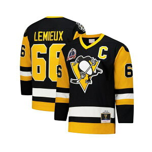 ~b`F&lX Y Vc gbvX Men's Mario Lemieux Black Pittsburgh Penguins 1991-92 Power Play Jersey Black