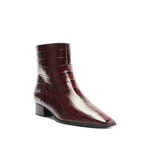 �V���b�c ���f�B�[�X �u�[�c �V���[�Y Women's Helena Square Toe Booties Red