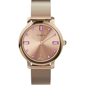 【送料無料】 タイメックス レディース 腕時計 アクセサリー Ladies Timex City Collection Watch Rose Gold and Pink