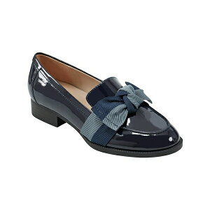 oh[m fB[X Xb|E[t@[ V[Y Women's Lindio Bow Detail Slip On Loafers Blue/Navy Patent