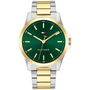 g~[ qtBK[ Y uXbgEoOEANbg ANZT[ Men's Quartz Two-Tone Stainless-Steel Bracelet Watch, 43mm Green