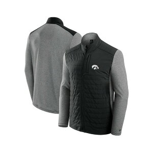 �t�@�i�e�B�N�X �����Y �W���P�b�g���u���]�� �A�E�^�[ Men's Black Iowa Hawkeyes Tonal Primary Logo Full-Zip Jacket Black