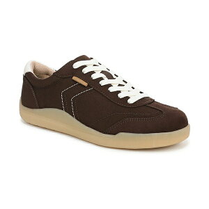 hN^[EV[ fB[X Xj[J[ V[Y Women's Be True Court Inspired Lace Up Sneakers Dark Umber Microfiber