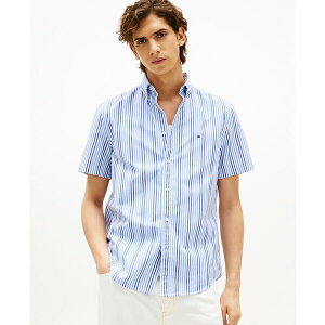 g~[ qtBK[ Y Vc gbvX Men's Americana Stripe Shirt Wedge Blue / Multi