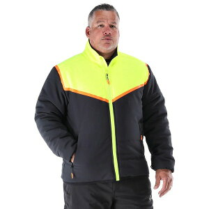 tbWEFA Y WPbgu] AE^[ FrostFlex Insulated Quilted Jacket - -20°F Cold Protection, Flexible and Water-Repellent Workwear - Big & Tall Black