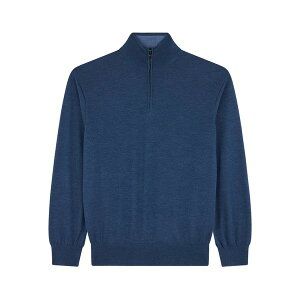 �|�[���A���h�V���[�N �����Y �j�b�g&�Z�[�^�[ �A�E�^�[ x-soft half-zip sweater Blue