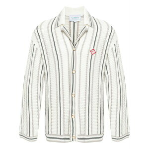 �J�T�u�����J �����Y �J�[�f�B�K�� �A�E�^�[ Crochet textured cardigan White