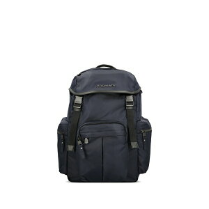 �v���~�A�[�^ �����Y �o�b�N�p�b�N�E�����b�N�T�b�N �o�b�O Brooker leather-trim backpack Blue