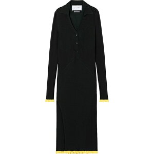 �G�[�[�b�g �t�@�N�g���[ ���f�B�[�X �����s�[�X �g�b�v�X X ester manas ribbed-knit midi dress Black
