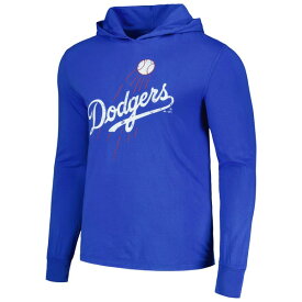 マジェスティックスレッズ メンズ Tシャツ トップス Shohei Ohtani Los Angeles Dodgers Majestic Threads Soft Hand Long Sleeve Hoodie T Shirt???Royal