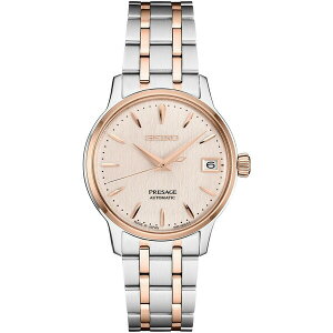 ZCR[ fB[X rv ANZT[ Women's Automatic Presage Two-Tone Stainless Steel Bracelet Watch 34mm Pink