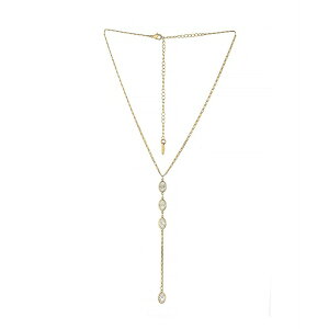 GeBJ fB[X lbNXE`[J[Ey_ggbv ANZT[ Sparkle Dip 18K Gold Plated Lariat Necklace Gold