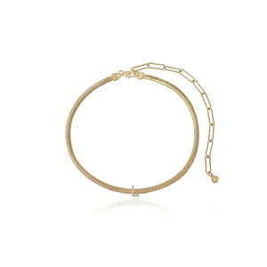 GeBJ fB[X lbNXE`[J[Ey_ggbv ANZT[ Initial Herringbone 18K Gold Plated Necklace Letter L