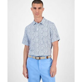 PGAツアー メンズ シャツ トップス Men's Micro-Floral Polo Shirt Bright White