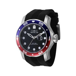 CrN^ Y rv ANZT[ Men's 45735 Pro Diver Quartz 3 Hand Black Dial Watch Black