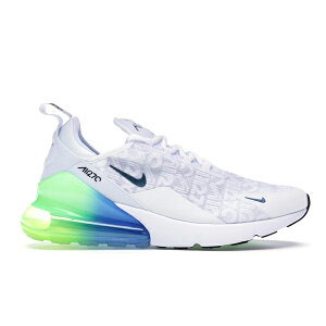 Nike �i�C�L �����Y �X�j�[�J�[ �yNike Air Max 270 White Lime Blast Photo Blue�z �T�C�Y US_9(27.0cm) White/Lime Blast-Photo Blue-White