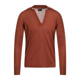 【送料無料】 ロベルトコリーナ メンズ ニット&セーター アウター Sweaters Brown