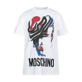 【送料無料】 モスキーノ メンズ Tシャツ トップス T-shirts White
