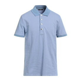 【送料無料】 バルマン メンズ ポロシャツ トップス Polo shirts Light blue